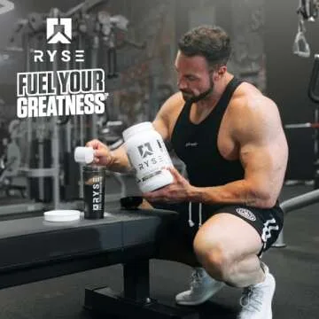 Ryse Core Series Loaded Protein | Build, Recover, Strength | 25g Whey Protein | Added Prebiotic Fiber and MCTs | Low Carbs & Low Sugar | 20 Servings (Marshmallow)