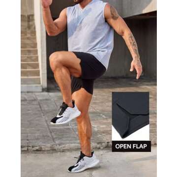 COOFANDY Men's Gym Workout Shorts Quick Dry Bodybuilding Weightlifting Pants Training Running Jogger...