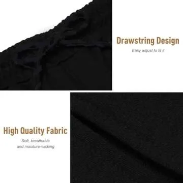 COOFANDY Men's Gym Workout Shorts Quick Dry Bodybuilding Weightlifting Pants Training Running Jogger with Pockets Black