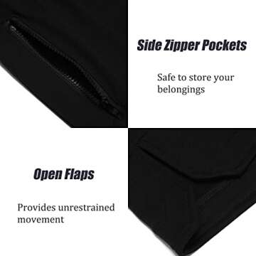 COOFANDY Men's Gym Workout Shorts Quick Dry Bodybuilding Weightlifting Pants Training Running Jogger with Pockets Black