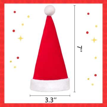 jollylife Santa Hats Silverware Holders for Christmas