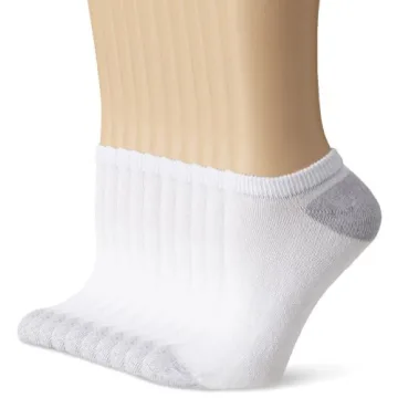 Hanes Women’s 10-Pair Value Pack No Show Fashion Liner Socks - White