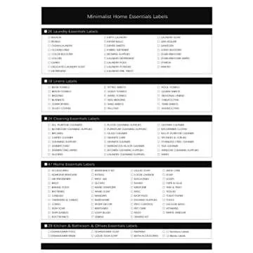 144 Laundry Room Labels Preprinted Set, Prefdo Pink Minimalist Water/Oil Resistant, Self Adhesive Home Organizing Stickers for Laundry Room,Linen Closet,Bathroom,Cleaning Supplies