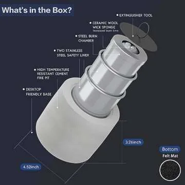 Stylish Table Top Fire Pit Bowl Enhances Any Gathering