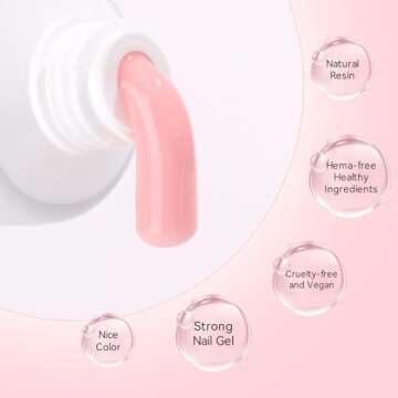 Makartt Poly Nail Gel Set - 6 Colors for Home Manicure