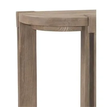 Modern Rustic Console Table in Mindi Wood
