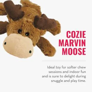 KONG Cozie Moose & SqueakAir Balls - Interactive Dog Toys