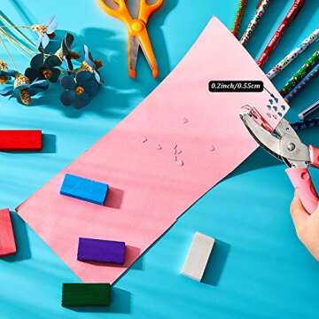 150 Pieces Heart Shaped Lash Extension Refill Filler Loyalty Punch Cards with Metal Single Handheld Hole Paper Punch Puncher for Eyelash Extensions Business Beauty Salons DIY Craft Decoration