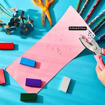 150 Pieces Heart Shaped Lash Extension Refill Filler Loyalty Punch Cards with Metal Single Handheld Hole Paper Punch Puncher for Eyelash Extensions Business Beauty Salons DIY Craft Decoration