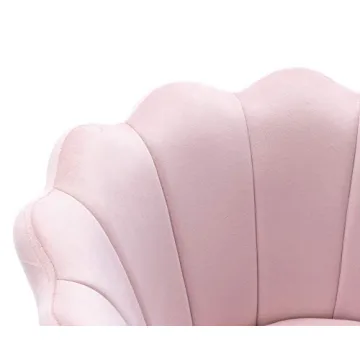 Guyou Velvet Accent Chair with Gold Legs - Stylish Comfort