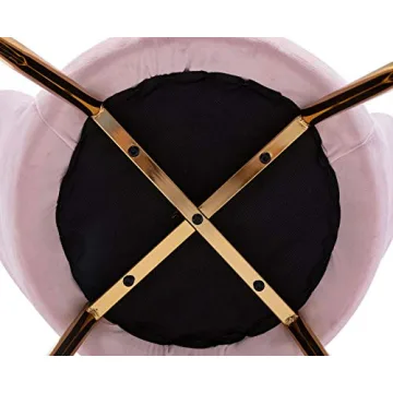 Guyou Velvet Accent Chair with Gold Legs - Stylish Comfort