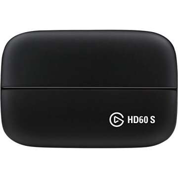 Elgato Game Capture Card HD60 S - Stream and Record in 1080p60, for PlayStation 4, Xbox One & Xbox 360 (Renewed)