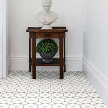 FloorPops FP2952 Stellar Peel & Stick Floor Tiles, Multicolor