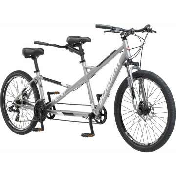Schwinn Twinn Classic Tandem Adult Beach Cruiser Bike, Double Seater, Low Step Medium Or Large Frame...