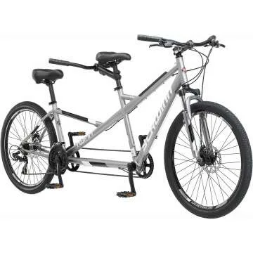 Schwinn Twinn Classic Tandem Adult Beach Cruiser Bike, Double Seater, Low Step Medium Or Large Frame...