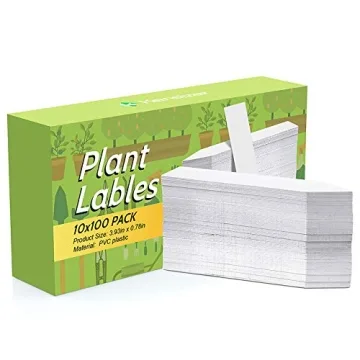 Kensizer 1000 Pcs 4 Inches Plastic Waterproof Plant Labels with Gel Pen, Nursery Garden Stake Tags, ...