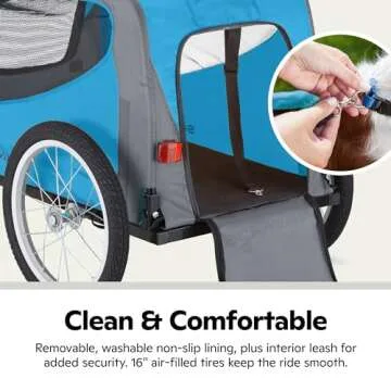 Schwinn Rascal Dog Trailer for Biking with Pets up to 50 lbs