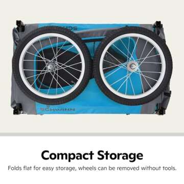 Schwinn Rascal Dog Trailer for Biking with Pets up to 50 lbs