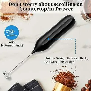 Rechargeable Milk Frother - Handheld for Every Beverage