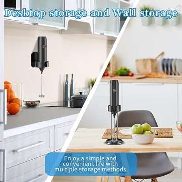 Rechargeable Milk Frother - Handheld for Every Beverage