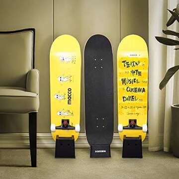 Hikeen Skateboard Holder Skateboard Stand for Skateboard Storage and Display