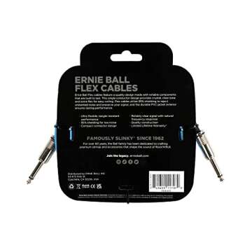 Ernie Ball Instrument Cable, Blue, 10 feet (P06412)