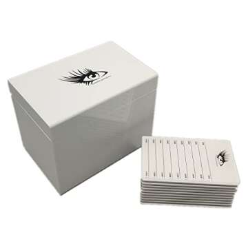 May healthbeauty 10 Layers Acrylic Eyelash Storage Box, Makeup Organizer False Eyelashes Glue Pallet Holder Grafting Extension Close-Packed Display