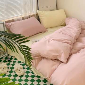 Wellboo Blush Pink Comforter Set Queen Size Bean Pink Bedding Comforter Sets for Women Girls Solid Pink Quilts Soft Modern Dusty Red Bed Blankets Light Pink Warm Minimalist Bedding with 2 Pillowcases