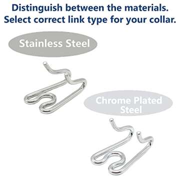 Herm Sprenger - Chrome Plated Steel Additional Prong Links for Herm Sprenger Ultra-Plus Dog Training Collar - for Small Medium Large Dogs - Made in Germany (3.0 mm)