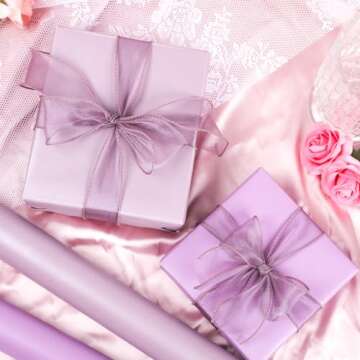 Lavender Matte Wrapping Paper for All Occasions