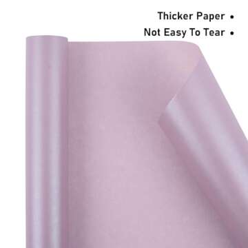 Lavender Matte Wrapping Paper for All Occasions
