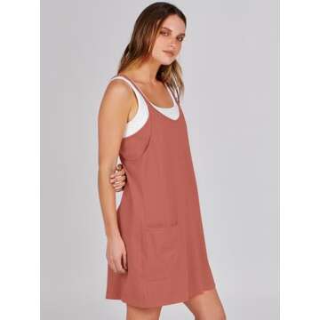 ANRABESS Women Summer Mini Romper Dress for Active Wear