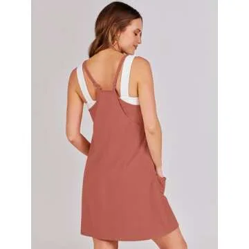 ANRABESS Women Summer Mini Romper Dress for Active Wear