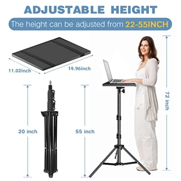REHOSEUP Projector Tripod - 22-55 Inch Adjustability