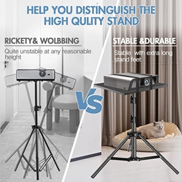 REHOSEUP Projector Tripod - 22-55 Inch Adjustability