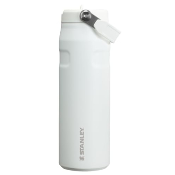 Stanley IceFlow Flip Straw 2.0 Water Bottle 24 OZ | Built-In Straw with Larger Opening | Lightweight...