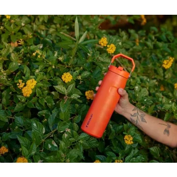 Stanley IceFlow Flip Straw 2.0 Water Bottle 24 OZ | Built-In Straw with Larger Opening | Lightweight & Leak-Resistant | Insulated Stainless Steel | BPA-Free | Frost