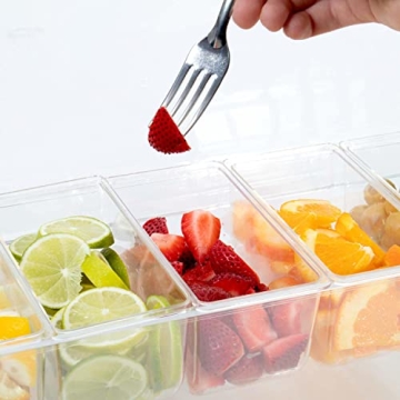 Cocktailor 5 Tray Chilled Garnish Station for Parties