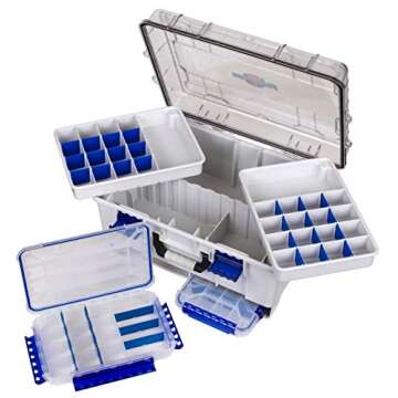 Flambeau Outdoors 4000WPBC Tackle Box - HD Waterproof Tackle Satchel System, 2 Removable Waterproof ...