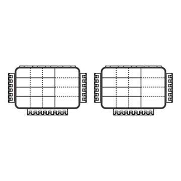 Flambeau Outdoors 4000WPBC Tackle Box - HD Waterproof Tackle Satchel System, 2 Removable Waterproof Tuff Tainers, Floating Satchel, Fishing Tackle & Gear Storage, Zerust Anti-Rust Dividers, Gray/Clear