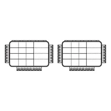 Flambeau Outdoors 4000WPBC Tackle Box - HD Waterproof Tackle Satchel System, 2 Removable Waterproof Tuff Tainers, Floating Satchel, Fishing Tackle & Gear Storage, Zerust Anti-Rust Dividers, Gray/Clear