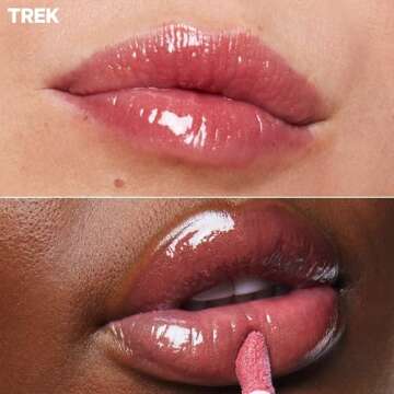 Milk Makeup Odyssey Lip Oil Gloss, Trek (Deep Rose Shimmer) - 0.2 oz - For Fuller and Glossy Lips - Long Lasting Moisture - Semi-Sheer Color - Sweet Vanilla Scent - Vegan Cruelty Free