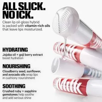 Milk Makeup Odyssey Lip Oil Gloss, Trek (Deep Rose Shimmer) - 0.2 oz - For Fuller and Glossy Lips - Long Lasting Moisture - Semi-Sheer Color - Sweet Vanilla Scent - Vegan Cruelty Free