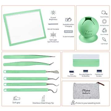 iVyne Complete Set: Light Pad and Weeding Tools for Vinyl