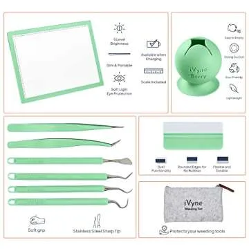 iVyne Complete Set: Light Pad and Weeding Tools for Vinyl