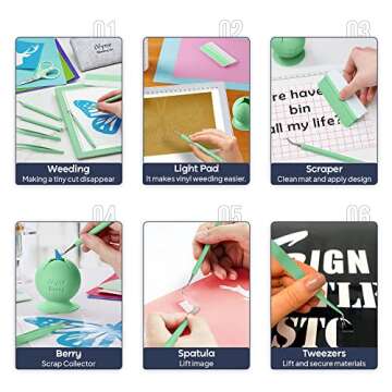 iVyne Complete Set: Light Pad and Weeding Tools for Vinyl