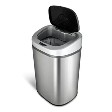 Ninestars Touchless Infrared Sensor Trash Can 21 Gal