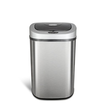 Ninestars Touchless Infrared Sensor Trash Can 21 Gal