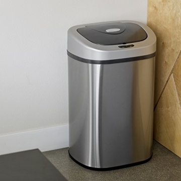 Ninestars Touchless Infrared Sensor Trash Can 21 Gal