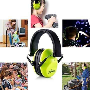 Asani Kids’ Noise Cancelling Ear Muffs - 25db Hearing Protection for Children